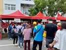 現場民眾踴躍參加戶政Q&A遊戲