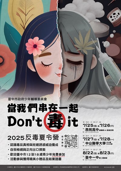 114年「當我們串在一起，Don't 毒 it」反毒主題夏令營