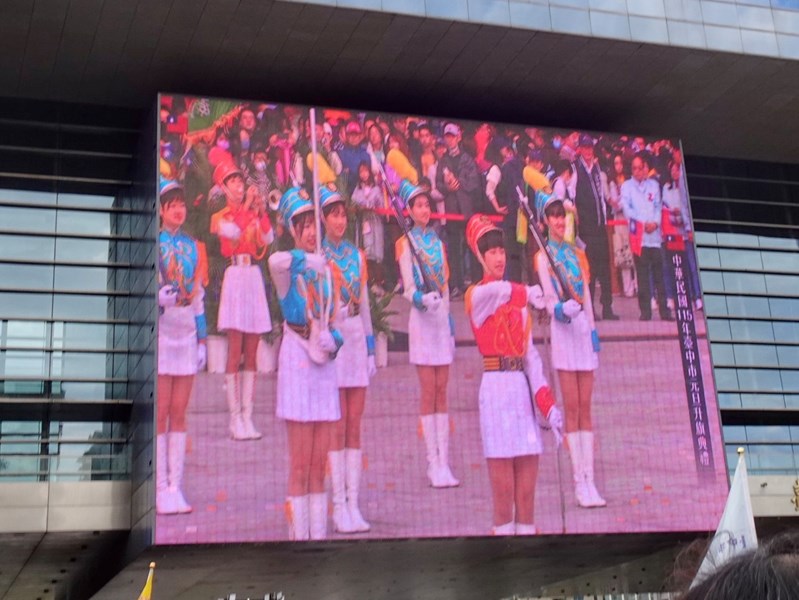 台中女中樂儀隊表演