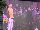 東奧「台中之光」柔道好手楊勇緯及中職年度總冠軍球隊中信兄弟總教練林威助領唱國歌